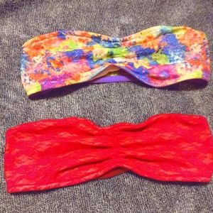 2 Victoria secret PINK bralettes Size lg